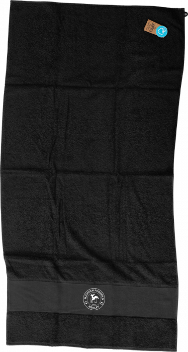 Sportyfied - If Hjorten Fodbold Bath Towel - Schwarz